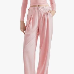 Elegant Pink Women's Trousers